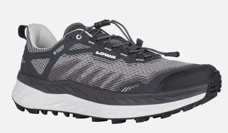 Lowa Freizeit- und Trailrunning Schuh GORETEX FORTUX Schwarz-Weiß
