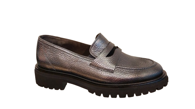 Paul Green Loafer Dunkelsilber