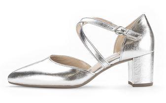 Gabor Pumps Silber mit Riemchen