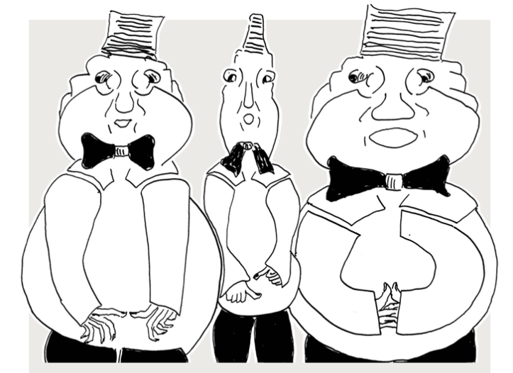 Hermann Höfler: Karikatur und Skulptur