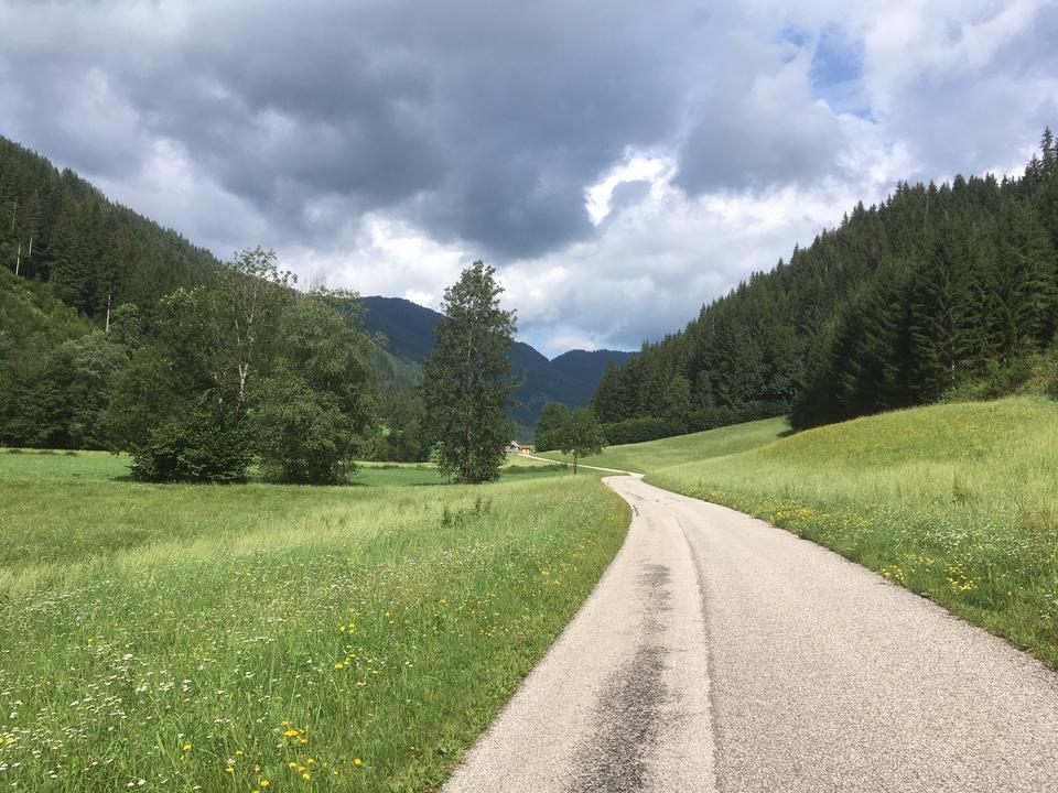 Auf dem Weg den Teichlbach entlang