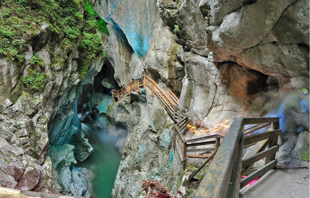 Wanderweg in der Lammerklamm