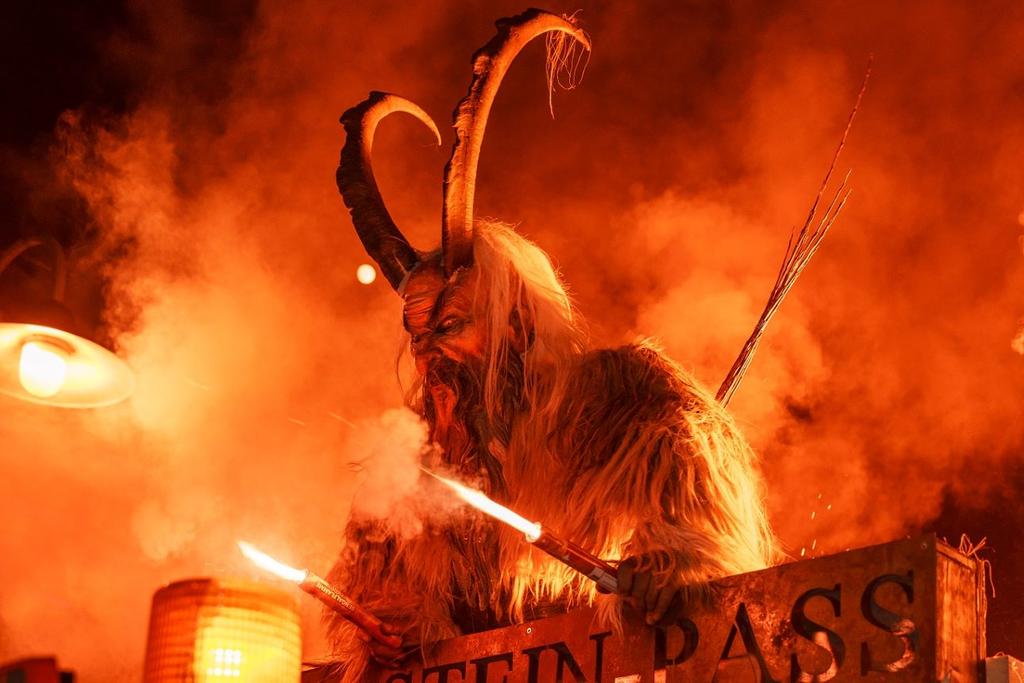 Krampus beim Salzkammergut Krampuslauf
