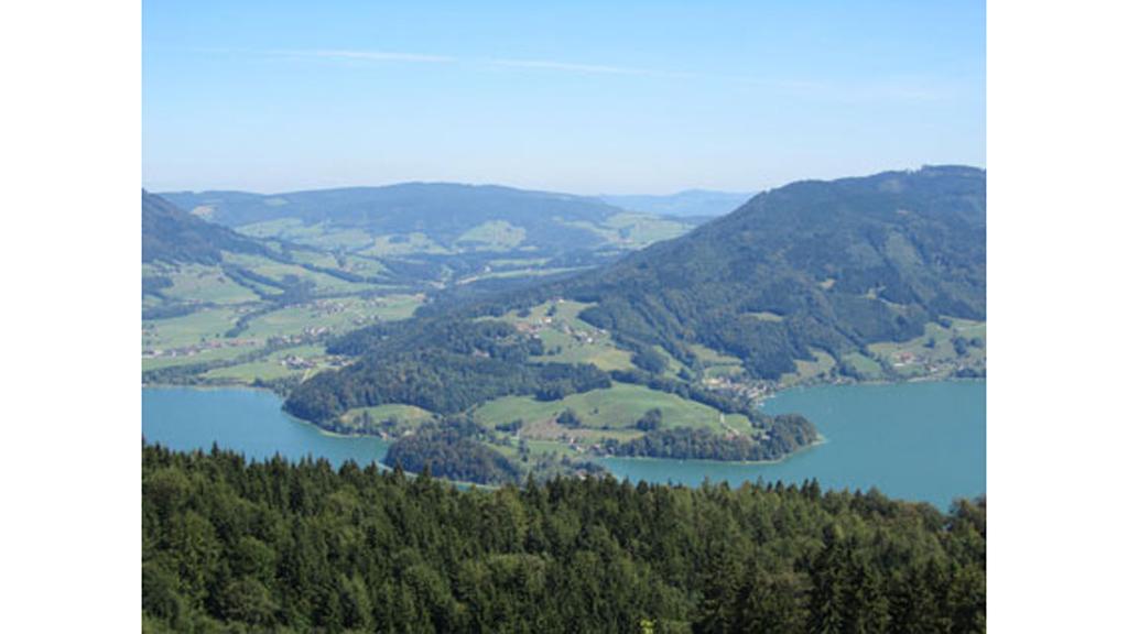 Aussicht auf den Mondsee und Wolfgangsee