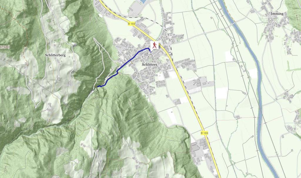 Wanderweg Schlitters - Wasserfall