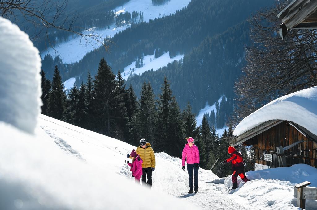 Rast beim Winterwandern
