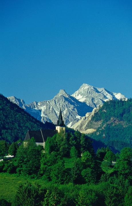 Wallfahrtskirche Frauenstein mit kl. Priel