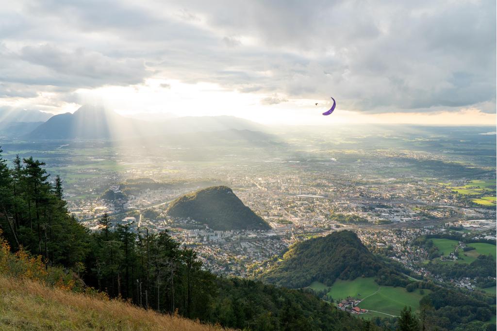 Blick vom Gaisberg auf die Stadt Salzburg
