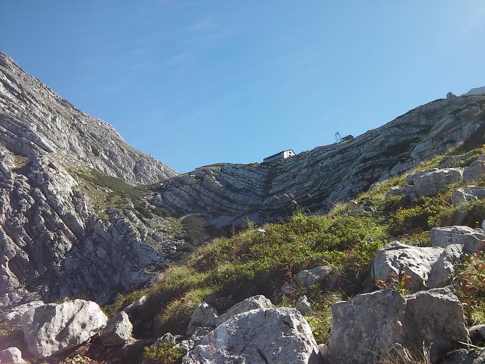 Die Welser Hütte ist in Sicht