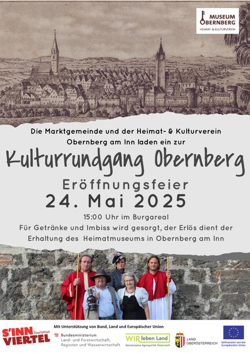 Eröffnung des Kulturrundganges in Obernberg am Inn