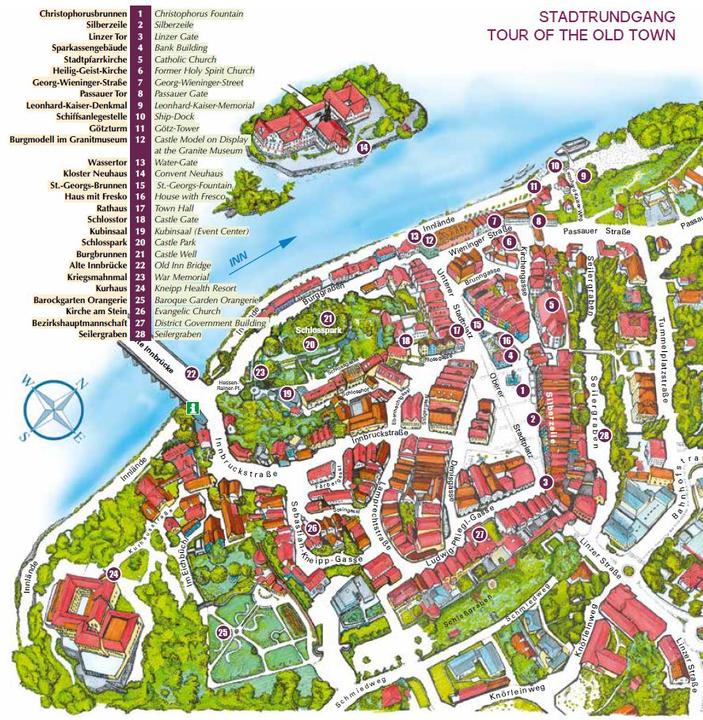 Altstadtrundgang Plan