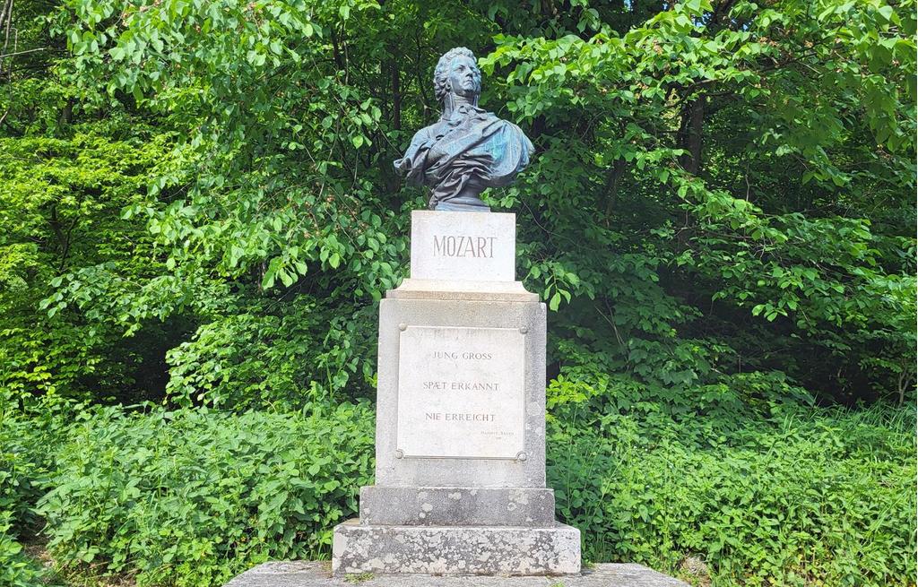 Mozart Büste am Kapuzinerberg