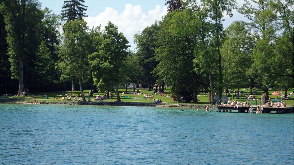 Attersee Badeplatz Sprinzensteinpark