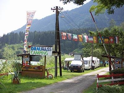 Draufluss-Camping