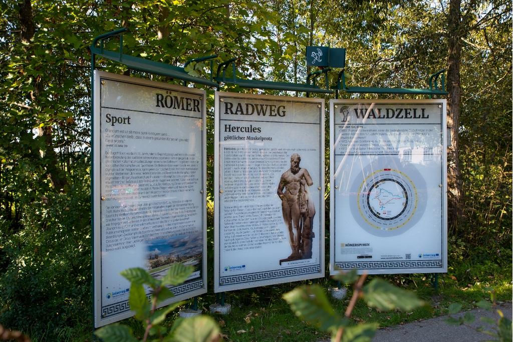 Römerradweg Rastplatz in Waldzell