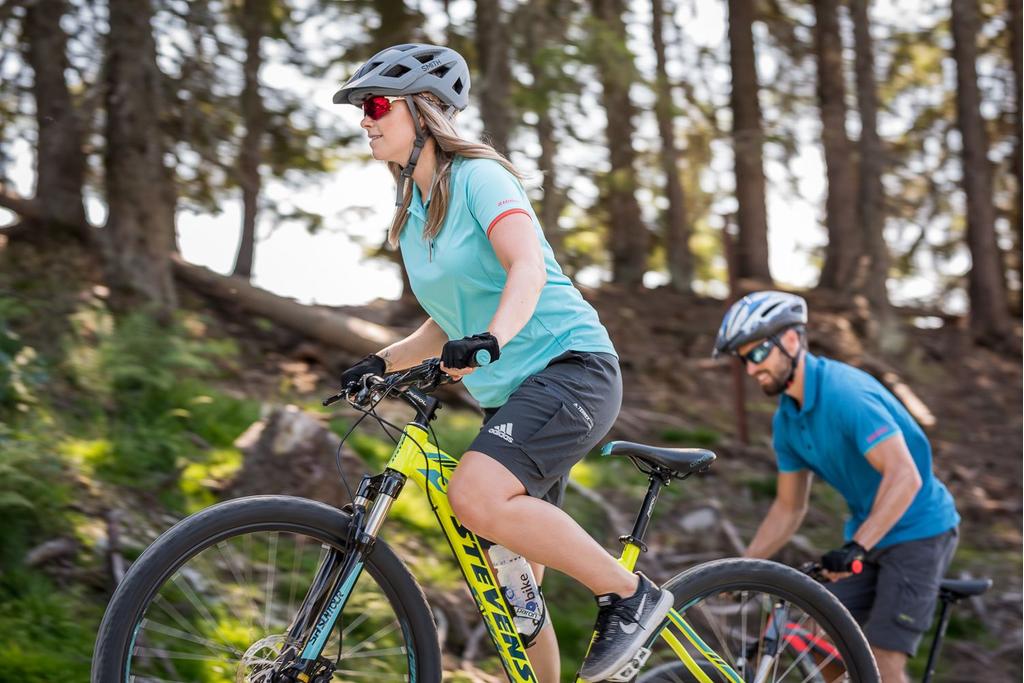 Waldtour mit dem Mountainbike