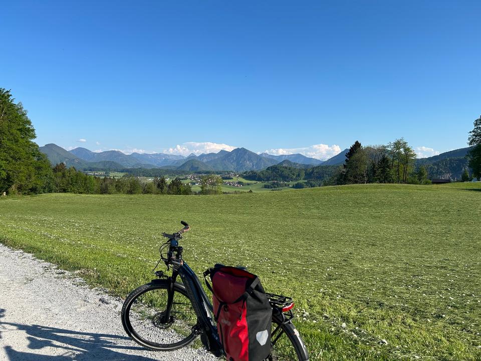 Blick auf das Osterhorngebirge
