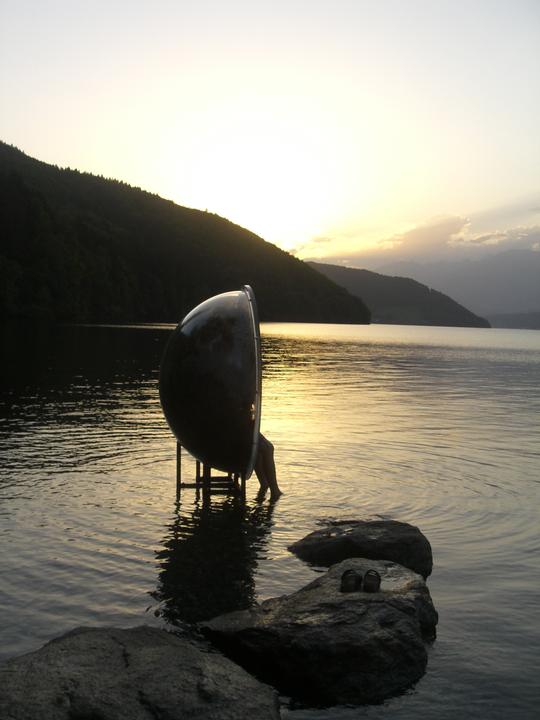 Bank im Millstätter See