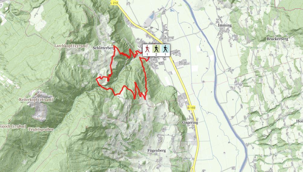 Wanderweg Schlitters - Schlittererberg - Fügenberg - Schlitters.JPG