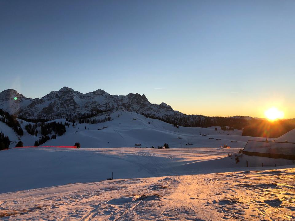 Sonnenuntergang am Schwarzeck