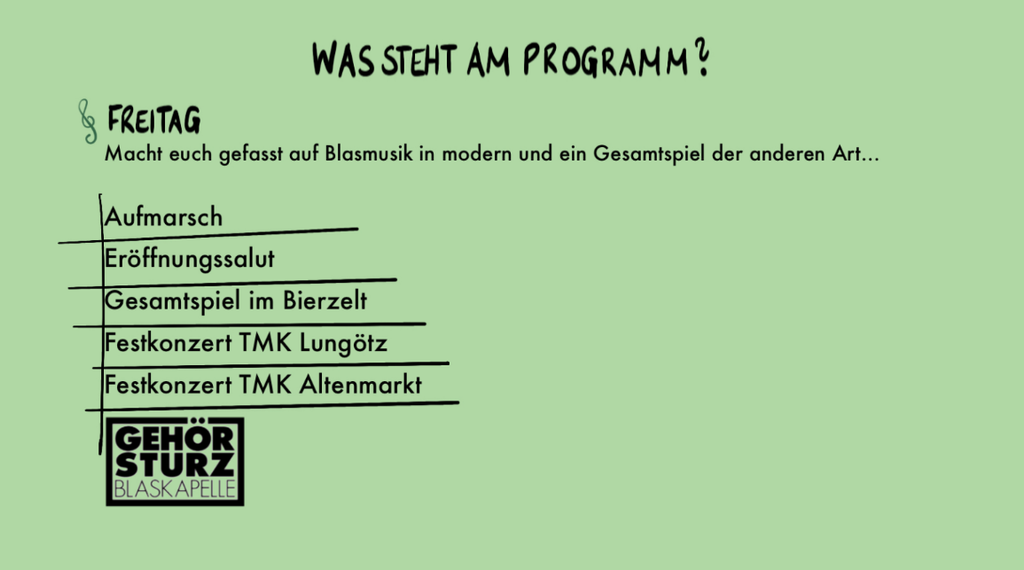 Programm Freitag