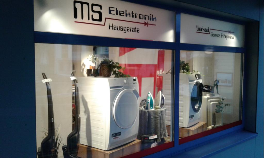 MS Elektronik in Bad Goisern - Schaufenster Vorderansicht