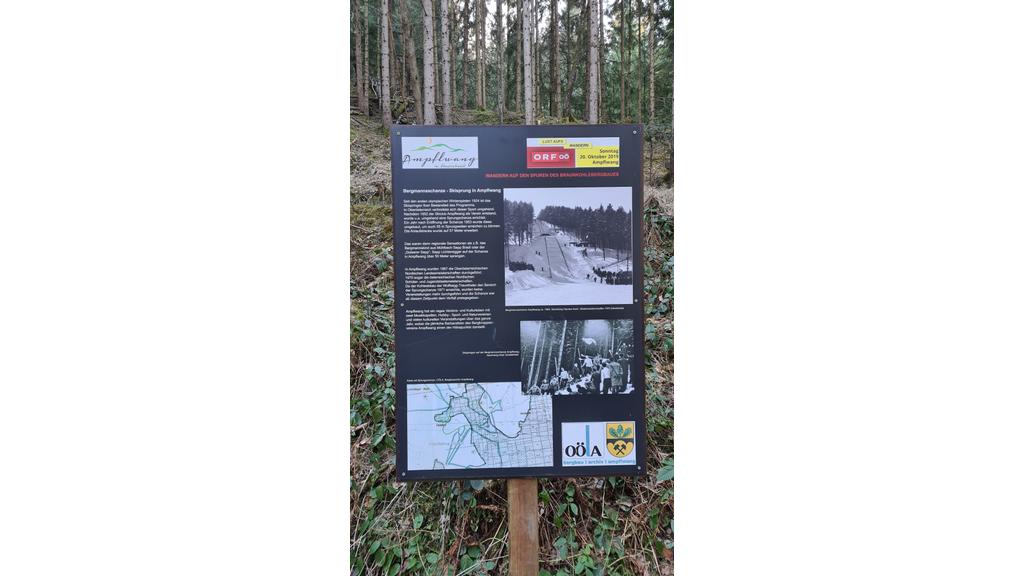Sprungschanze Infotafel