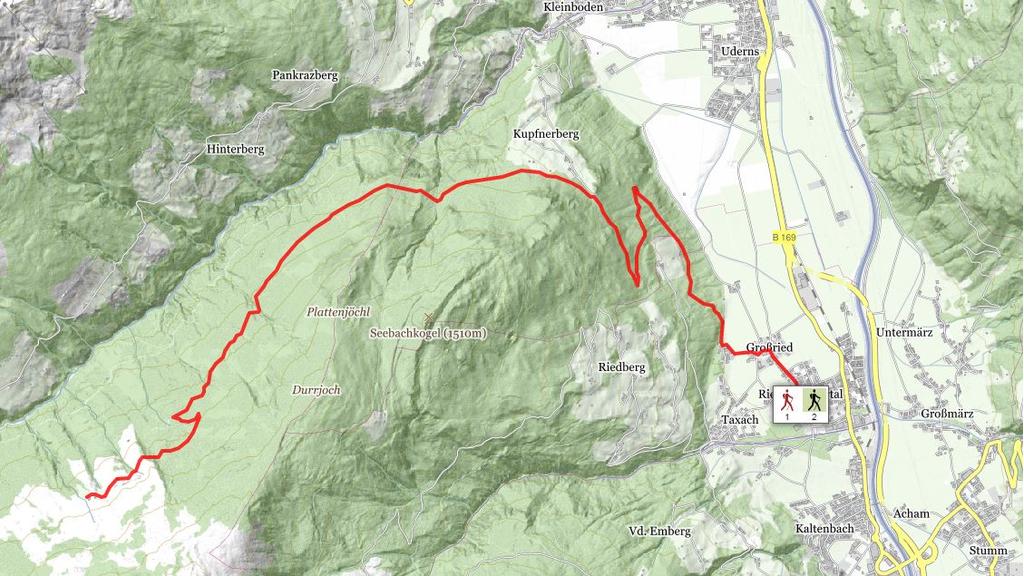 Wanderweg Ried - Schlagalm Weg Nr. 22.JPG