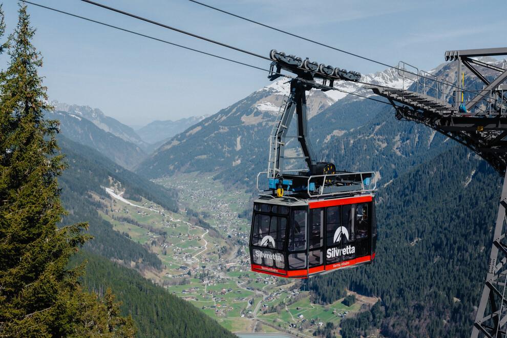 Vermuntbahn in Partenen im Montafon