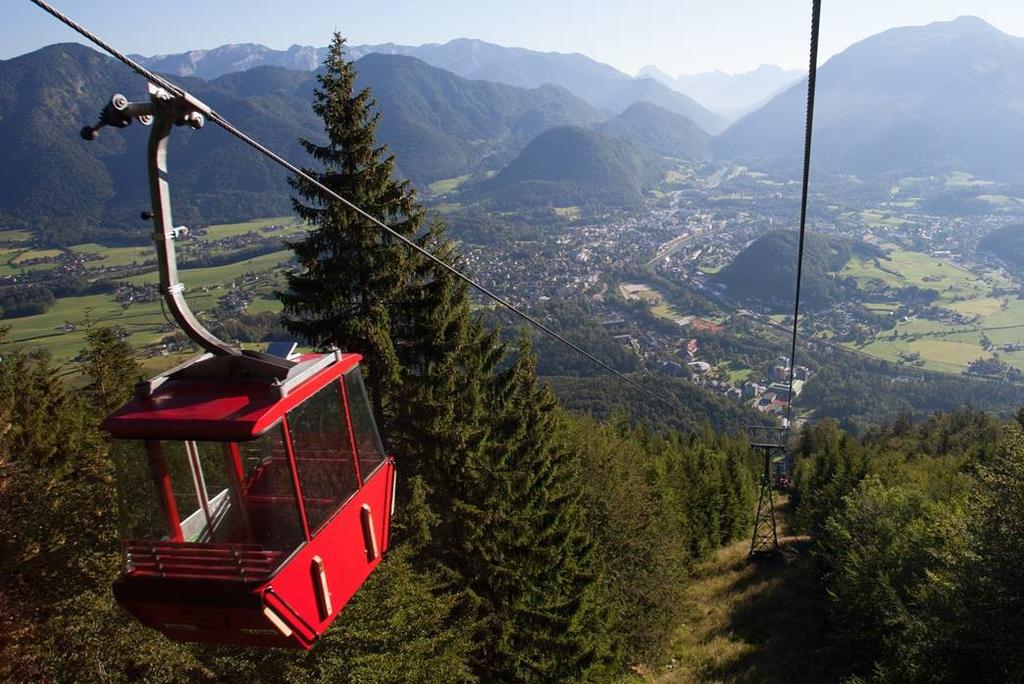 Die Katrin Seilbahn mit Blick auf Bad Ischl
