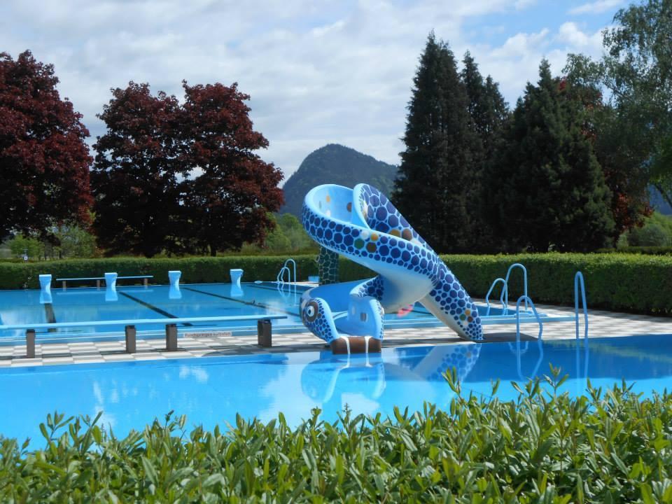 Schwimmbad Münster Rutsche