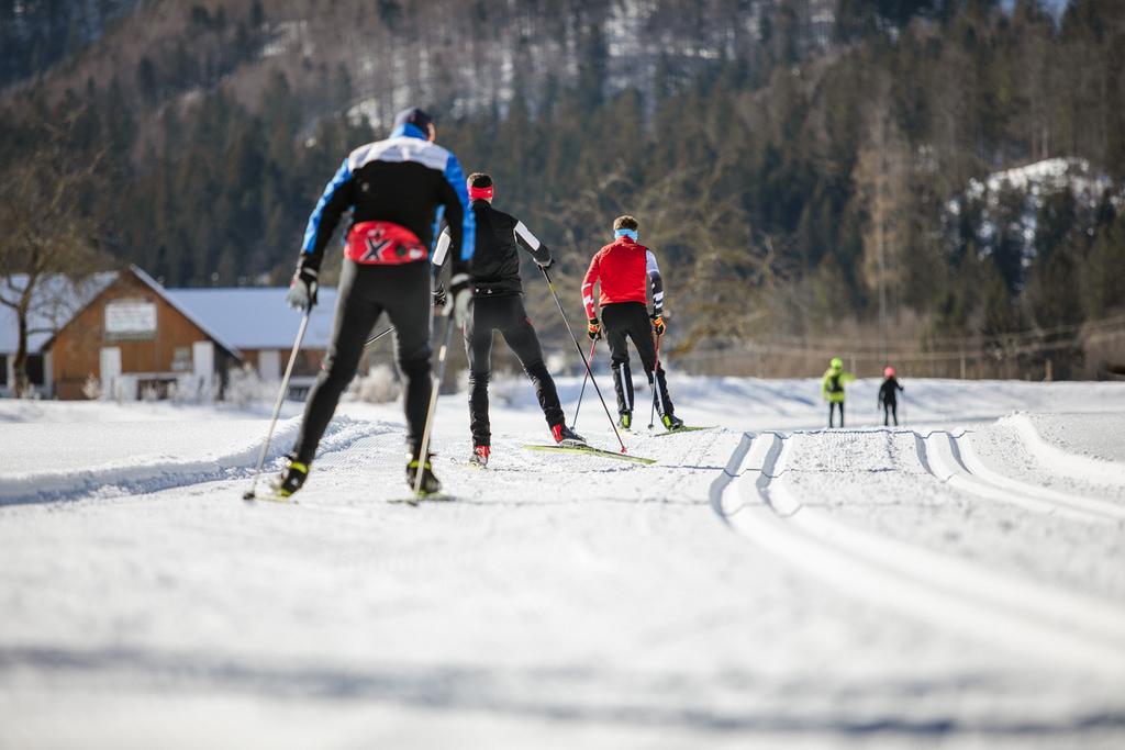 In der Langlauf- & Biathlonarena