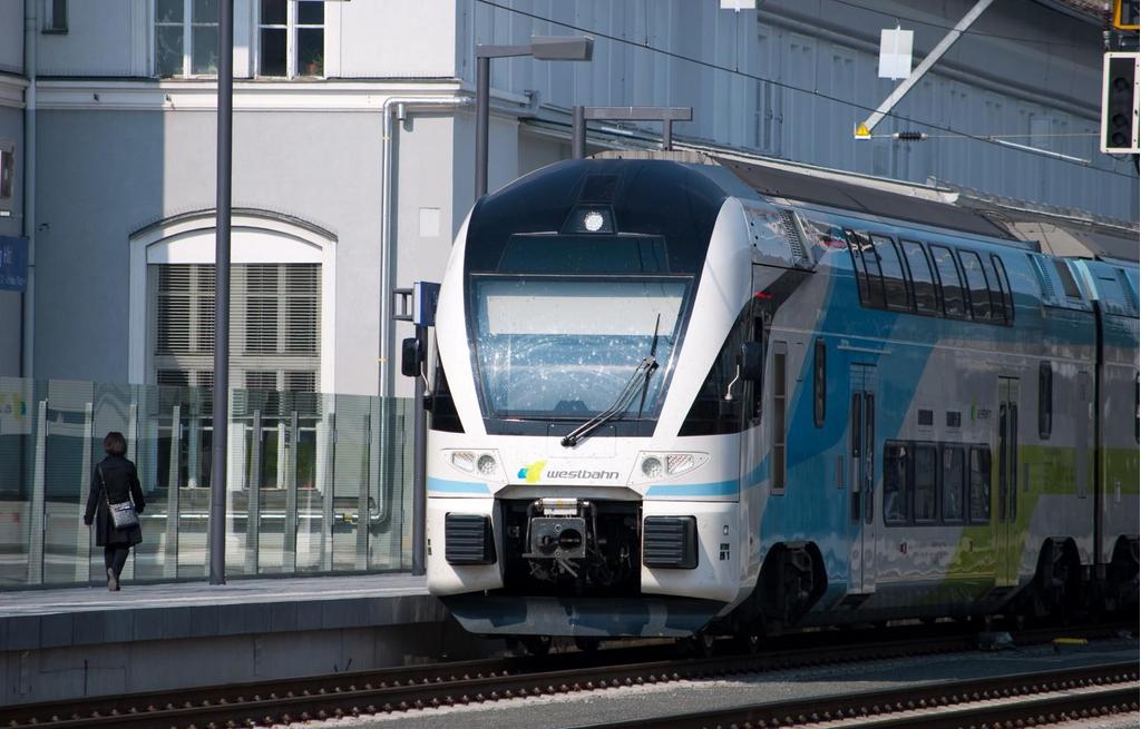 Westbahn am Hauptbahnhof Salzburg