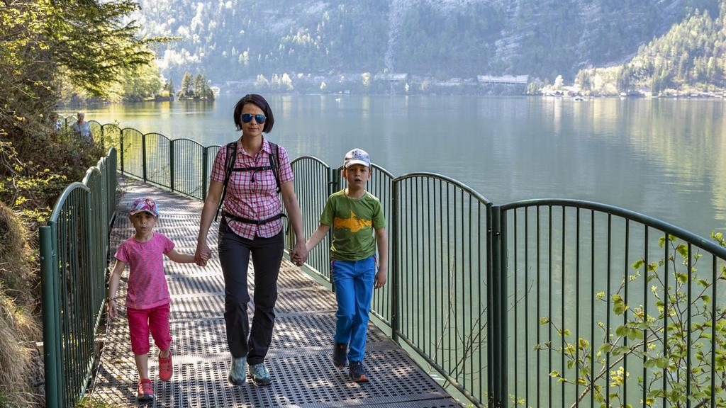 Die Hängebrücke am Ostuferwanderweg