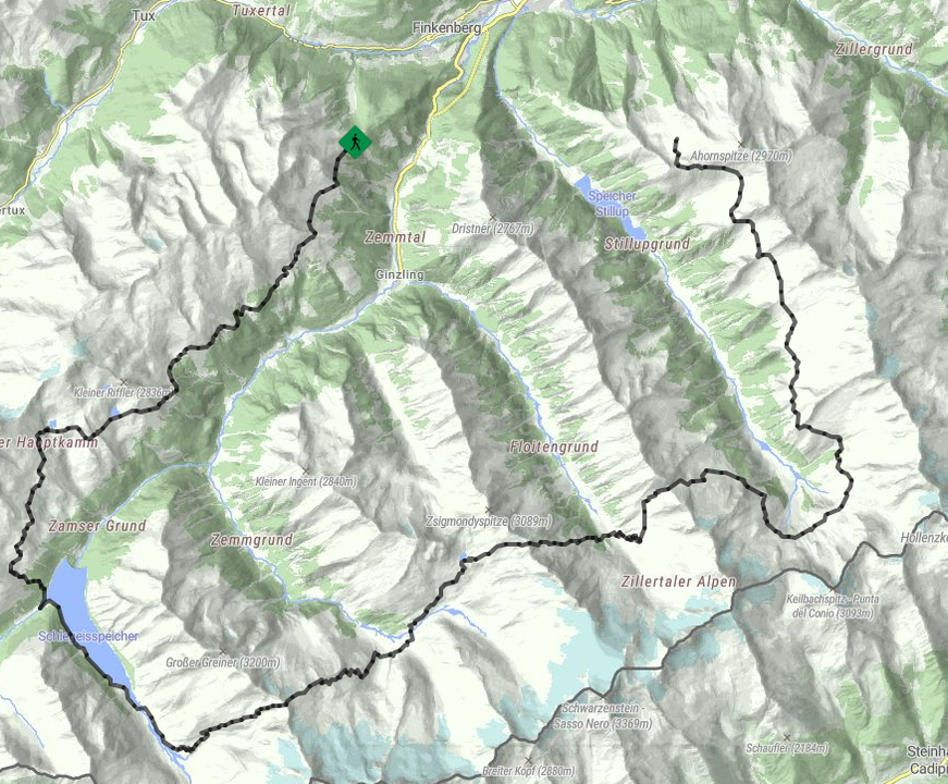 Weitwanderung Berliner Höhenweg (Zillertal Runde)