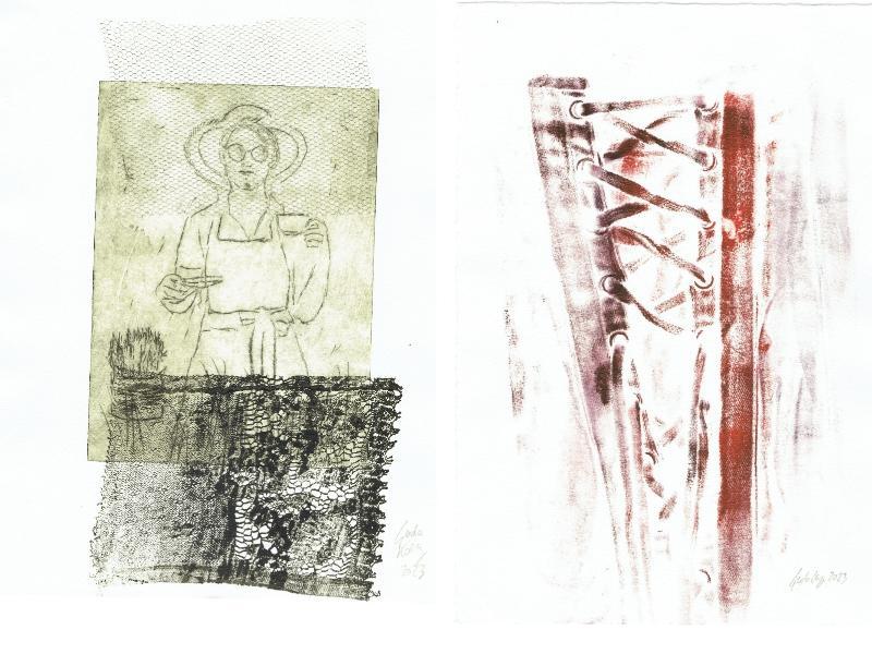 Druckexperimente auf Papier