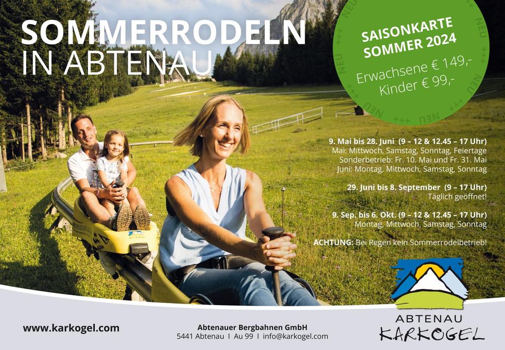 Inserat Sommerrodelbahn 2025