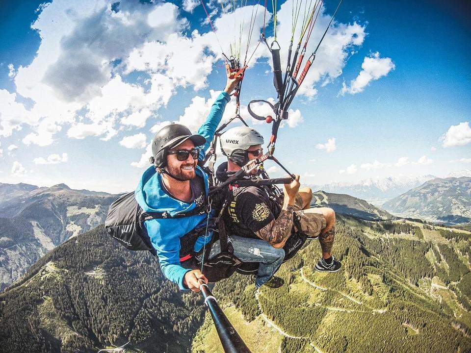 Paragliden im Sommer