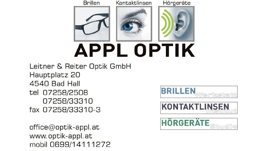Visitenkarte Appl Optik