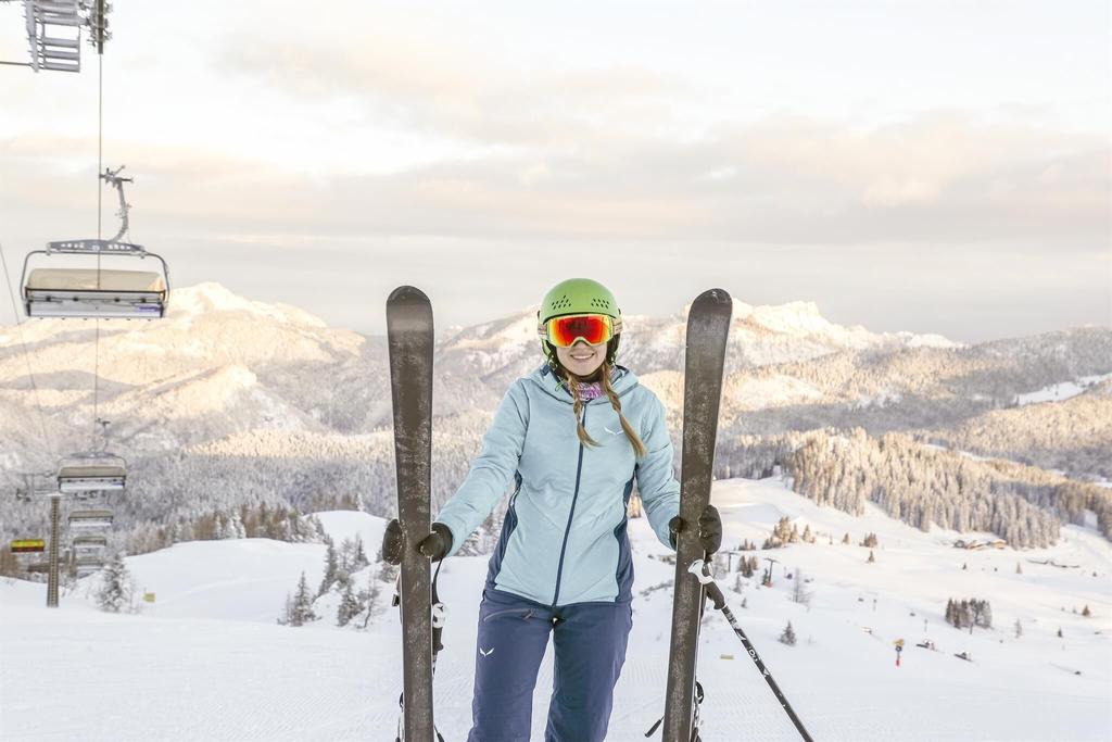 Skifahren Steinplatte