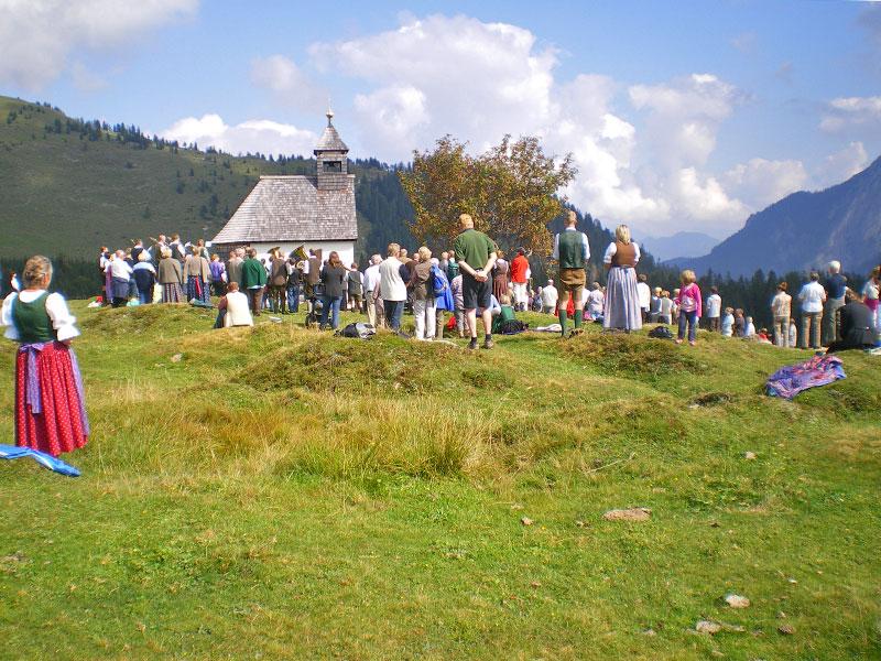 Bergmesse bei der Postalmkapelle
