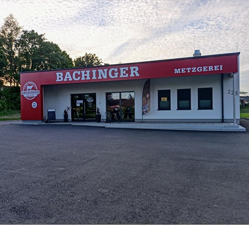 Außenansicht der Metzgerei Bachinger OG