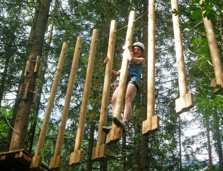 Aktion im Hochseilgartenpark Hinterstoder