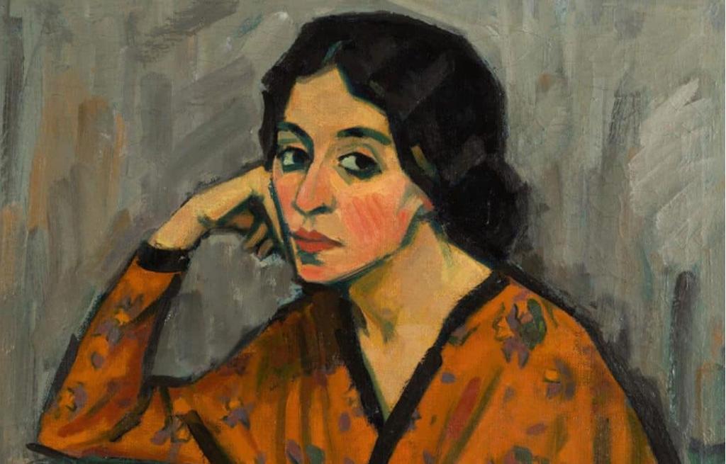 Heinrich Emil Adametz: Dame mit aufgestütztem Arm