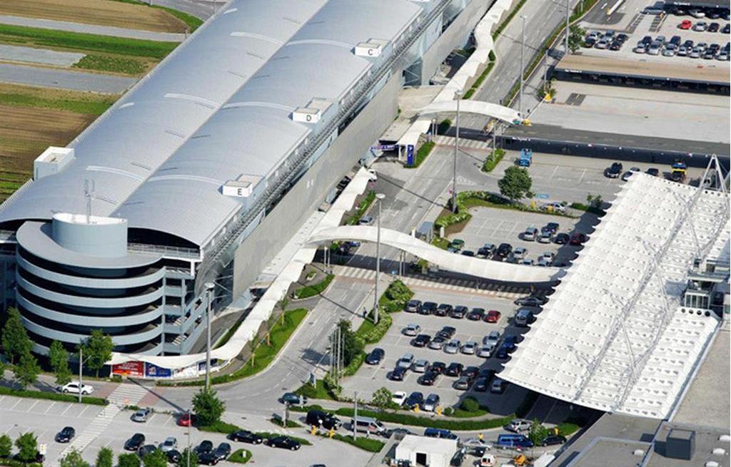 Parkhaus beim Flughafen Salzburg