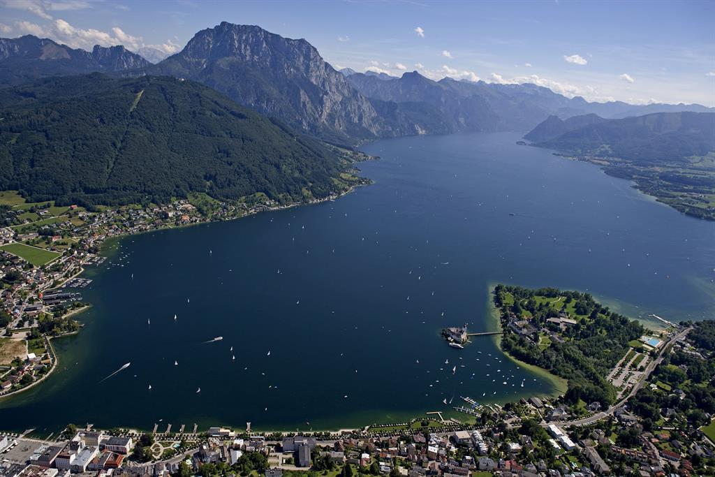 Flugaufnahme Traunsee