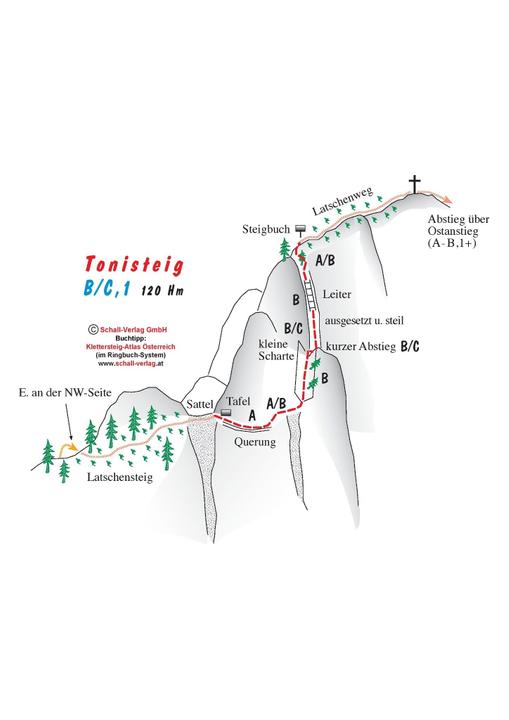 Topo Tonisteig (c) Schall Verlag GmbH