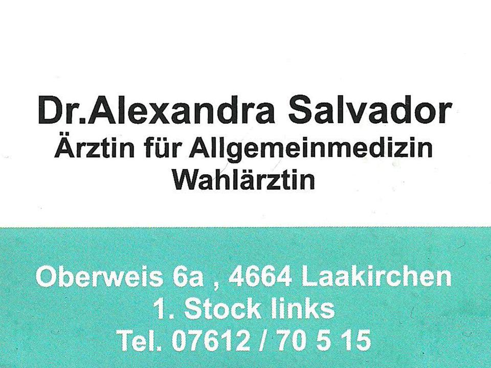 Dr. Alexandra Salvador - Ärztin Allgemeinmedizin