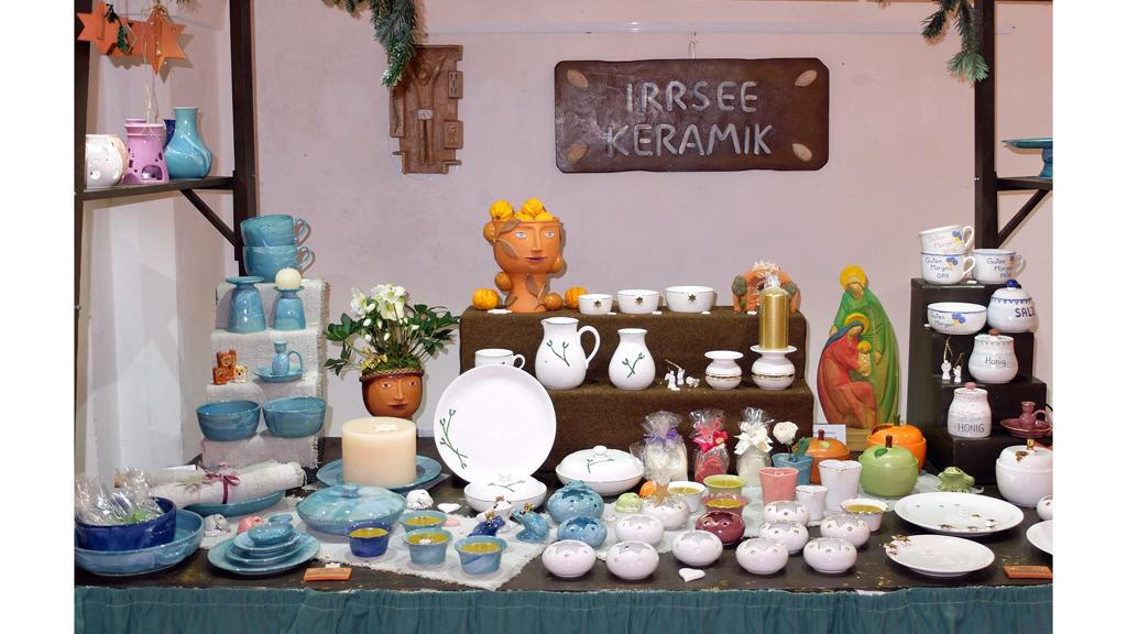Stand bei Adventmarkt