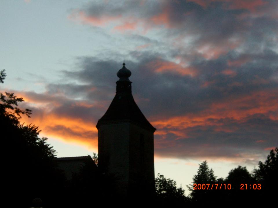 Blick auf die Burgruine